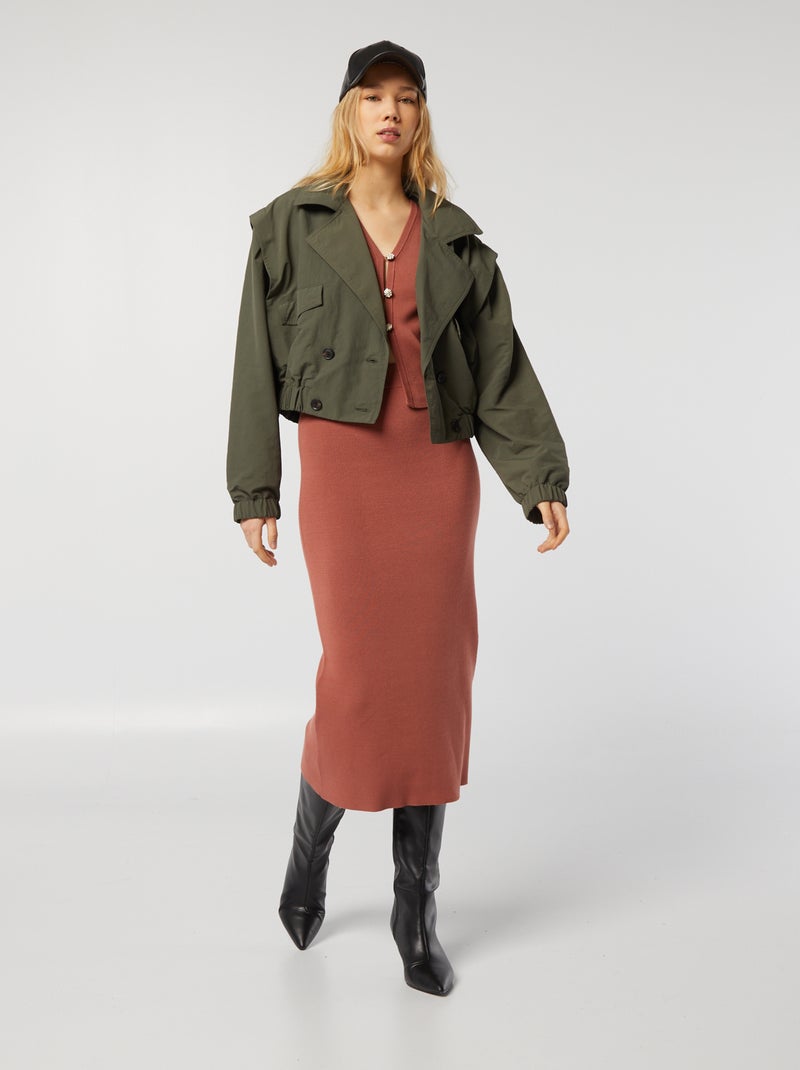 Gilet sans manches avec bijoux Rose bois - Kiabi