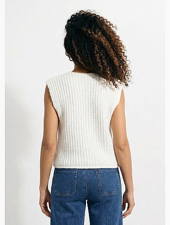 Gilet sans manches avec boutons bijoux - AFIBEL