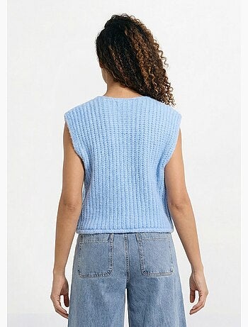 Gilet sans manches avec boutons bijoux - AFIBEL