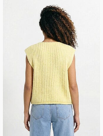 Gilet sans manches avec boutons bijoux - AFIBEL