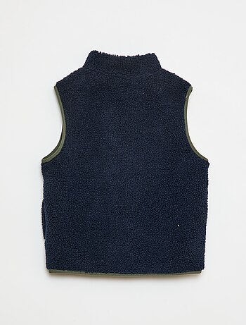Gilet sans manches avec effet moutonné