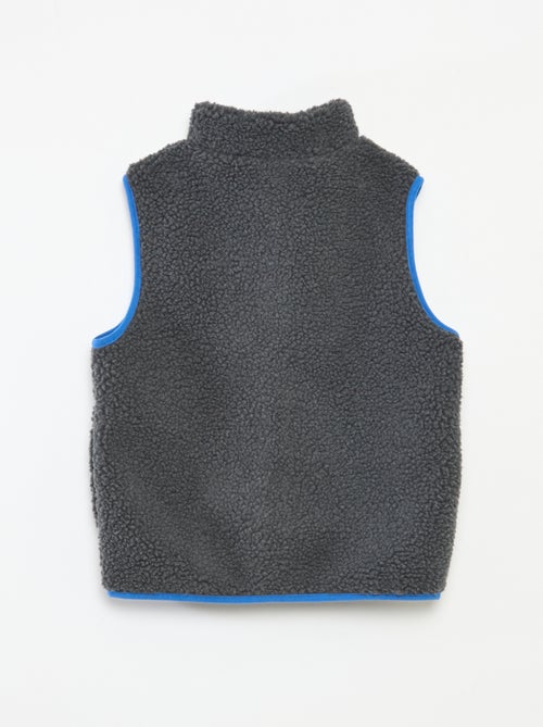 Gilet sans manches avec effet moutonné - Kiabi