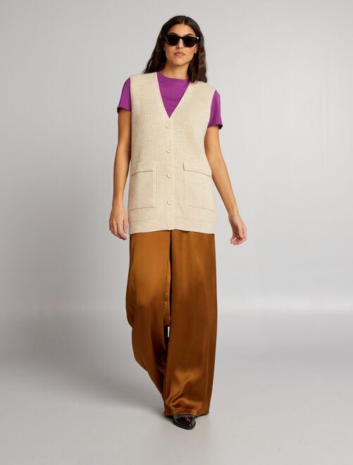 Gilet Sans Manches HIGH USE Blanc Taille 38 - Neuf Avec étiquettes, Coton, Fabriqué En Italie