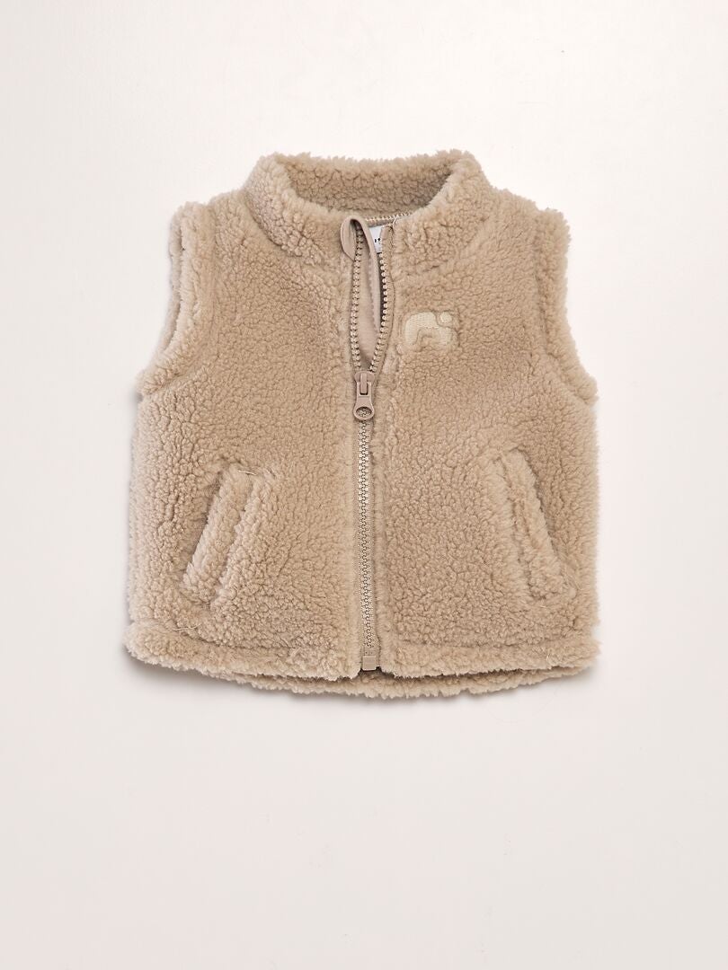 Gilet sans manches Beige - Kiabi