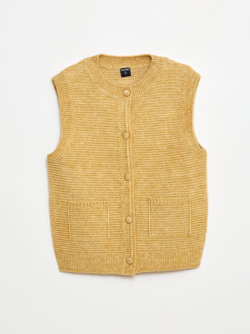 Gilet sans manches Beige - Kiabi