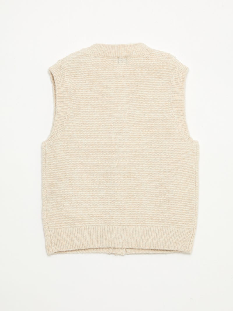 Gilet sans manches Beige - Kiabi