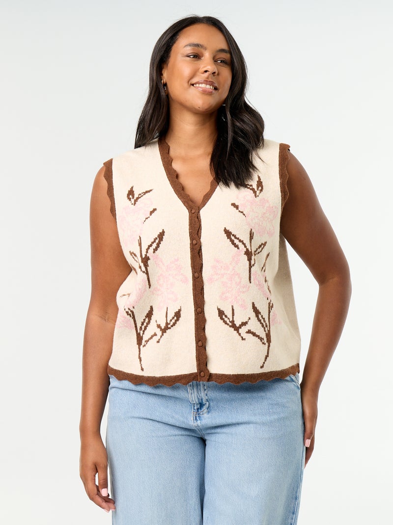 Gilet sans manches Beige - Kiabi