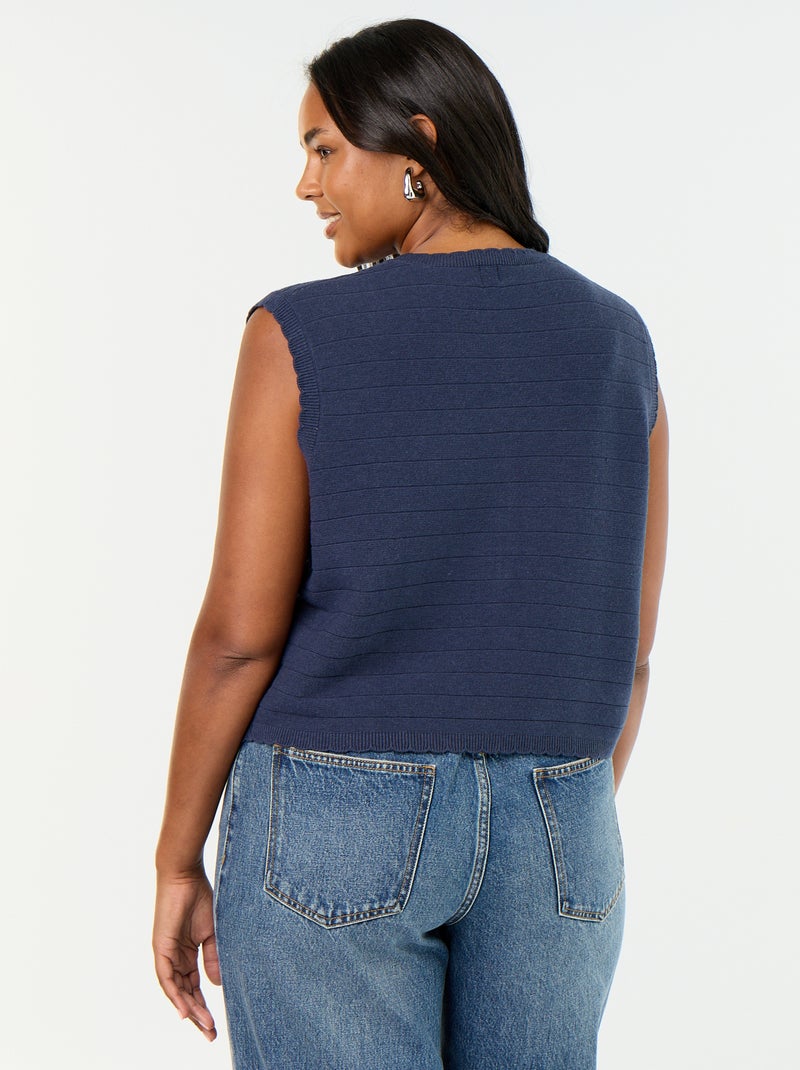 Gilet sans manches Bleu - Kiabi