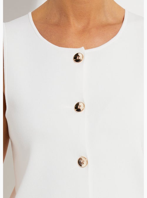 Gilet sans manches boutons dorés - afibel - Kiabi