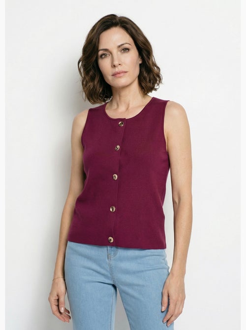 Gilet sans manches boutons dorés - afibel - Kiabi Gilet sans manches boutons dorés - afibel - Kiabi