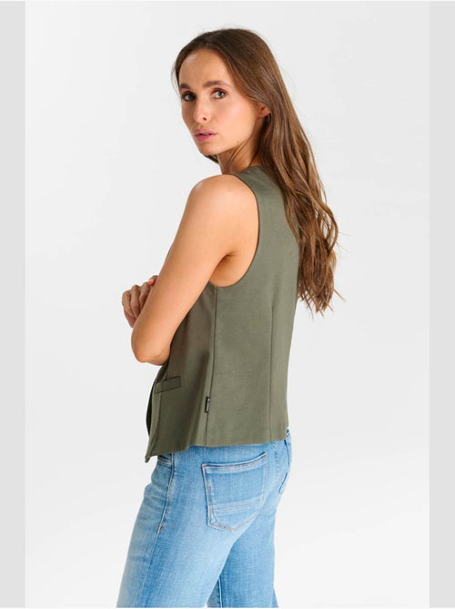 Gilet sans manches carlita 'le temps des cerises' - Kiabi Gilet sans manches carlita 'le temps des cerises' - Kiabi