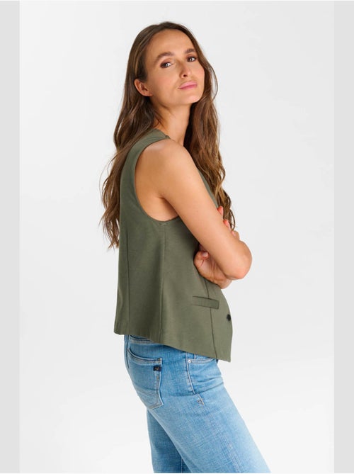 Gilet sans manches carlita 'le temps des cerises' - Kiabi Gilet sans manches carlita 'le temps des cerises' - Kiabi