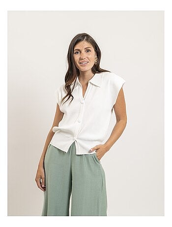 Gilet sans manches col polo FARDA
