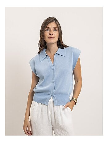 Gilet sans manches col polo FARDA