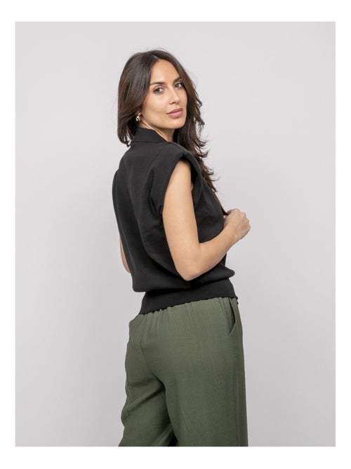 Gilet sans manches col polo FARDA - Kiabi