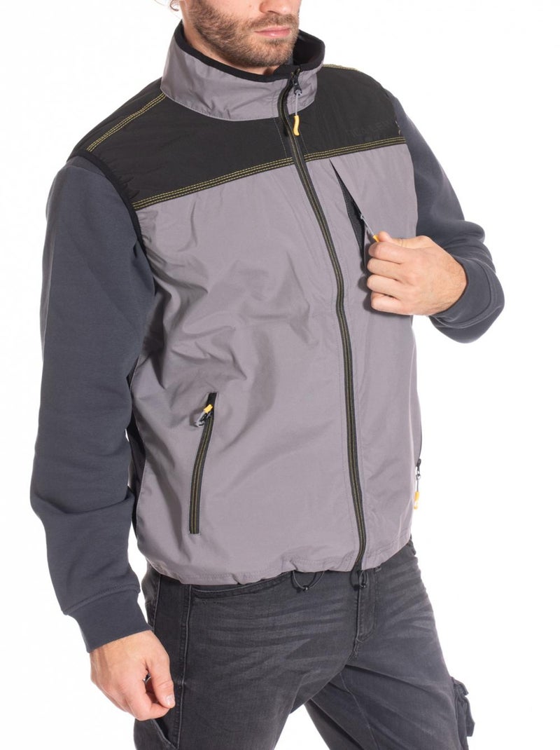 Gilet sans manches coupe-vent ELM 'Rica Lewis' Gris - Kiabi
