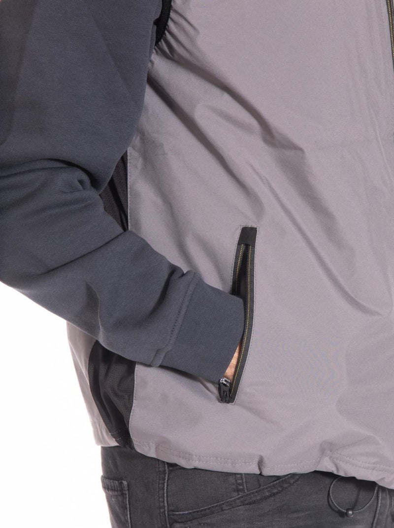Gilet sans manches coupe-vent ELM 'Rica Lewis' Gris - Kiabi