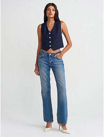 Gilet sans manches court femme dilvin