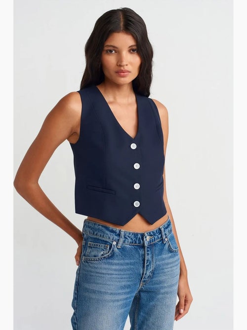 Gilet sans manches court femme dilvin - Kiabi Gilet sans manches court femme dilvin - Kiabi