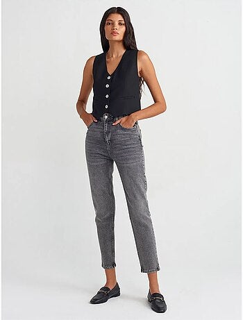 Gilet sans manches court femme dilvin