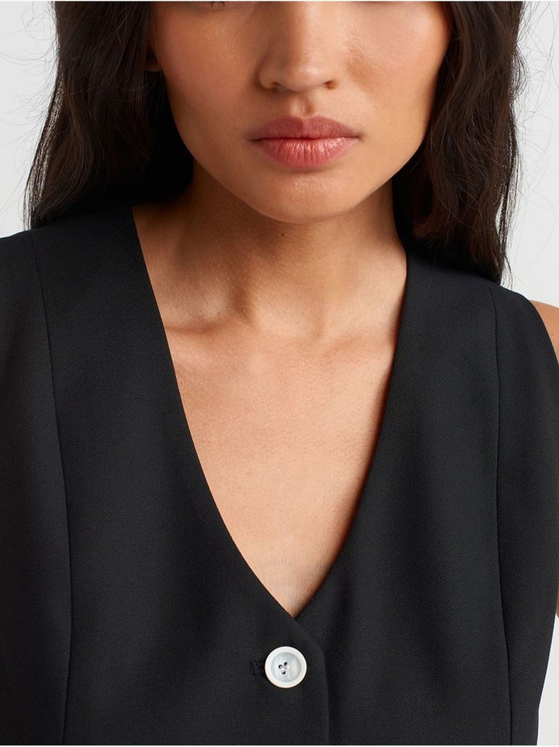 Gilet sans manches court femme dilvin Noir - Kiabi