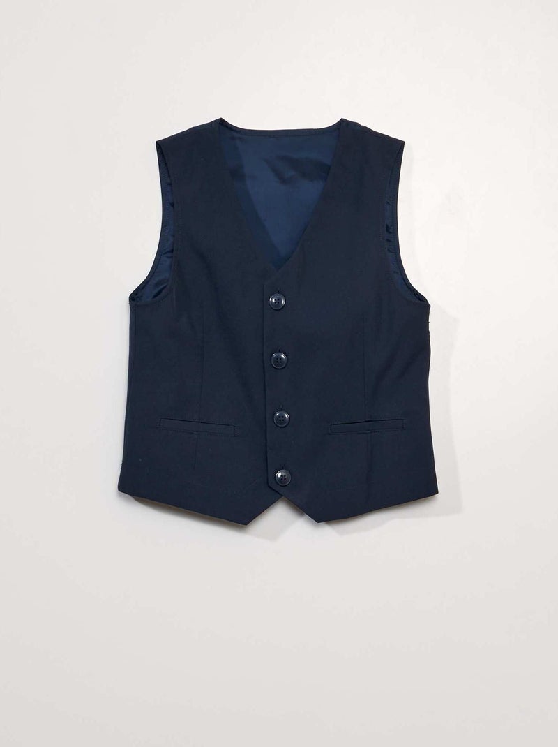 Gilet sans manches de cérémonie bleu marine - Kiabi