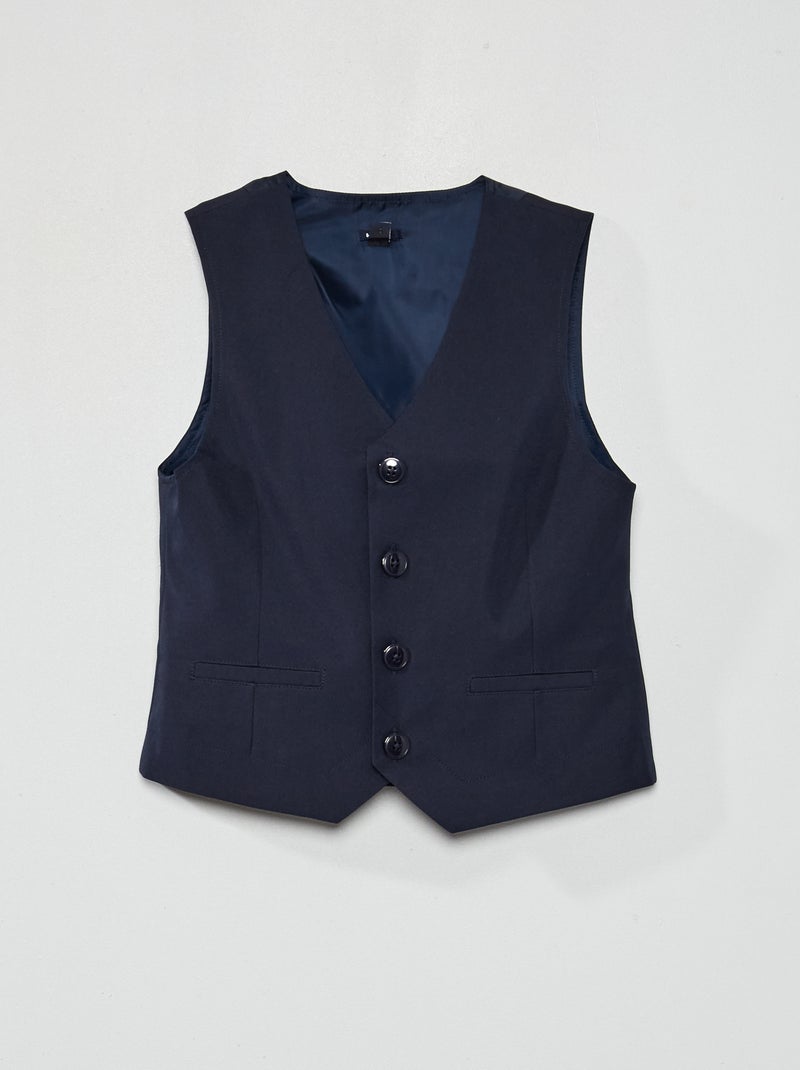 Gilet sans manches de cérémonie bleu marine - Kiabi