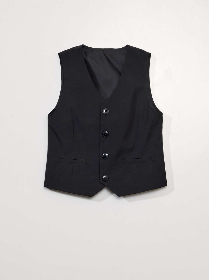 Gilet sans manches de cérémonie noir - Kiabi