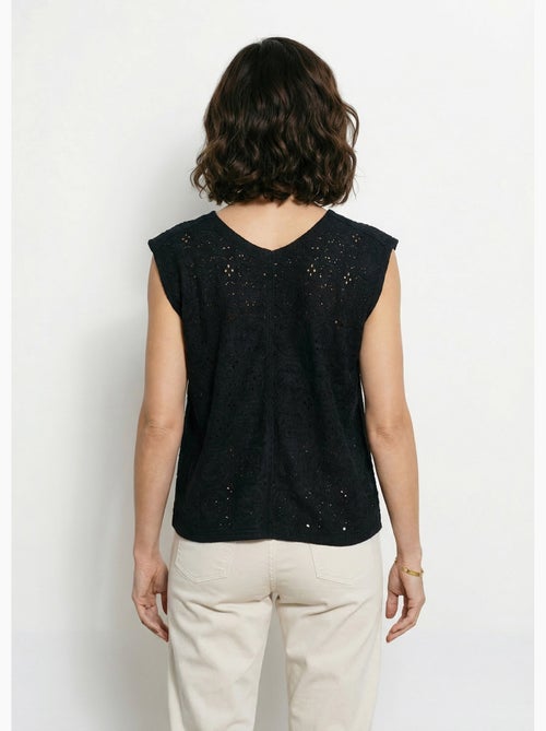Gilet sans manches effet crochet - afibel - Kiabi