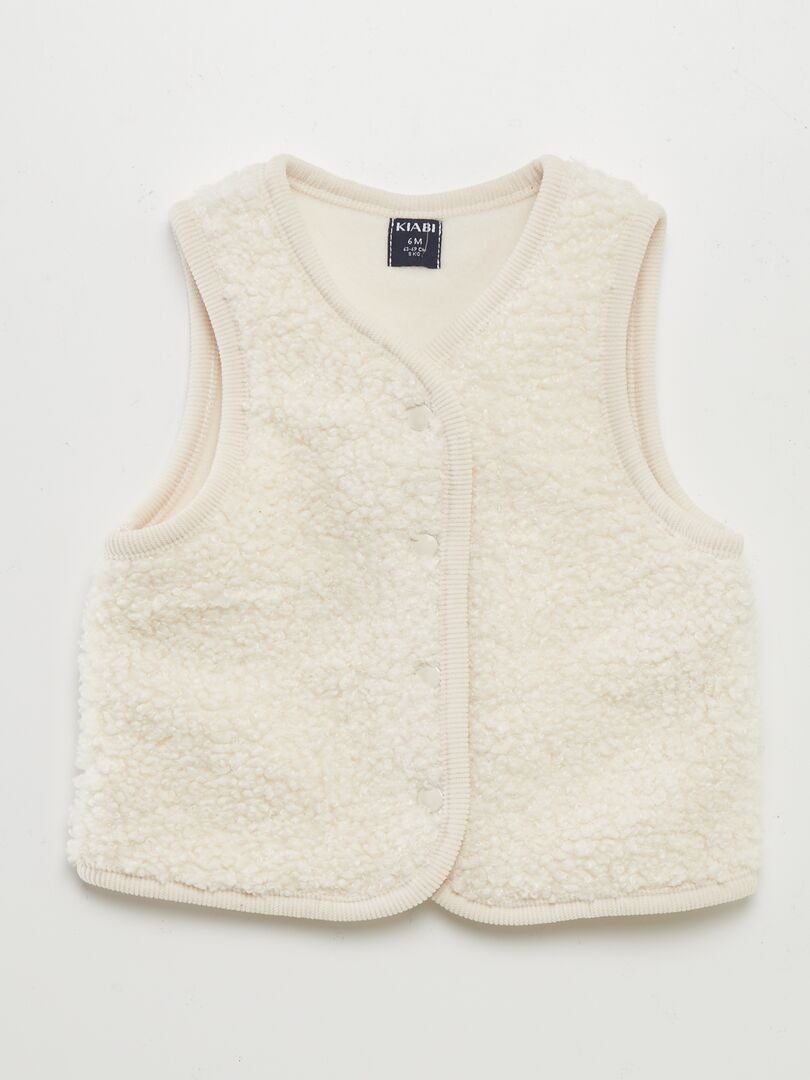 Gilet sans manche beige sale