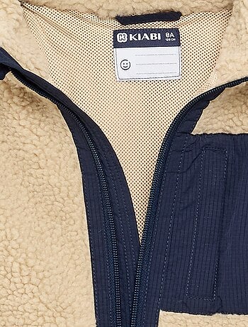 Gilet sans manches effet moutonné