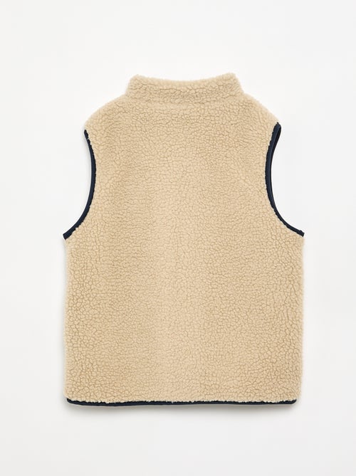Gilet sans manches effet moutonné - Kiabi