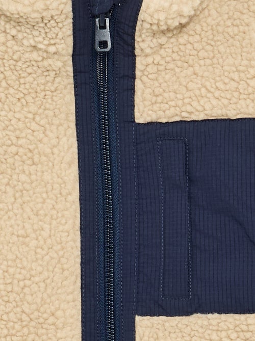 Gilet sans manches effet moutonné - Kiabi