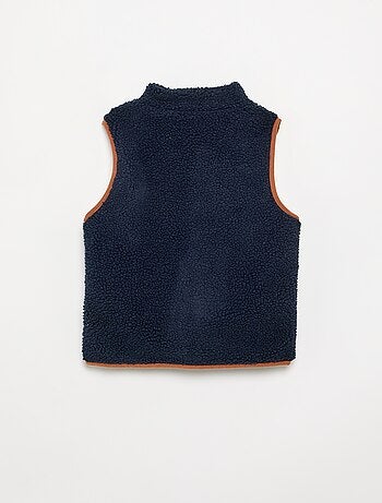 Gilet sans manches effet moutonné
