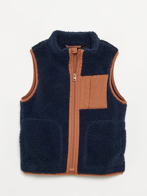 Gilet sans manches effet moutonné - Kiabi