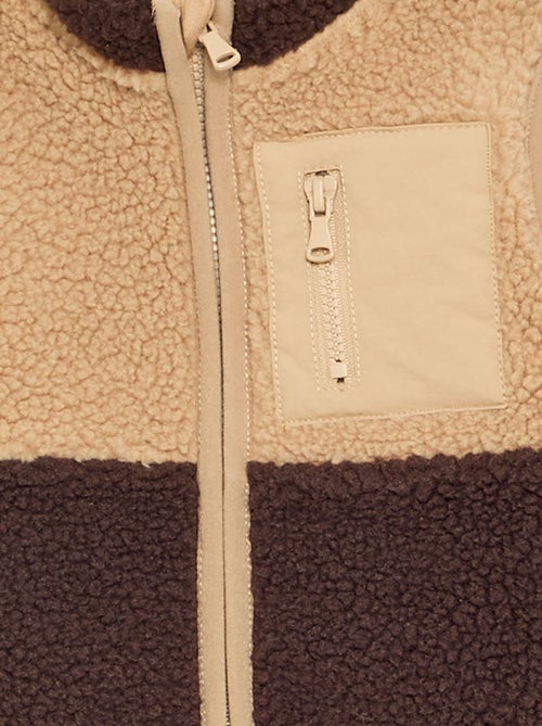 Gilet sans manches effet moutonné - Kiabi