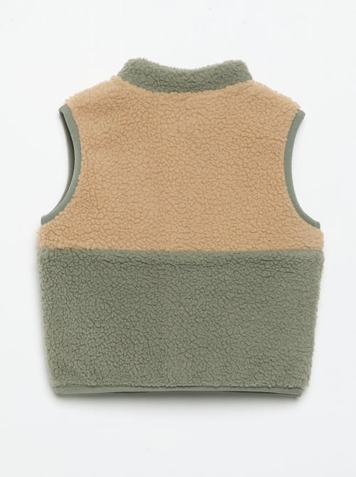 Gilet sans manches effet moutonné - Kiabi