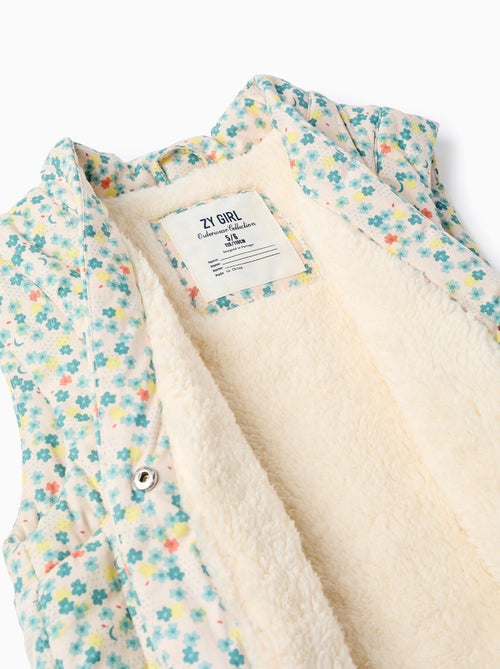 Gilet sans manches en coton avec doublure en sherpa - Kiabi