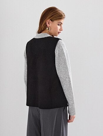 Gilet sans manches en maille, MO Fashion