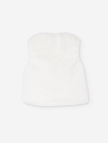 Gilet sans manches en peluche douce