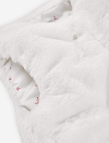 Gilet sans manches en peluche douce