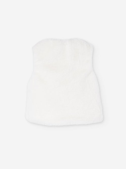 Gilet sans manches en peluche douce - Kiabi