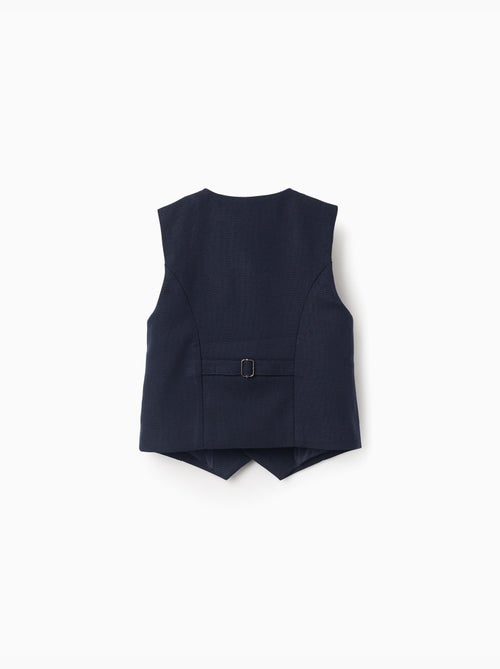 Gilet sans manches en piqué avec poches décoratives - Kiabi