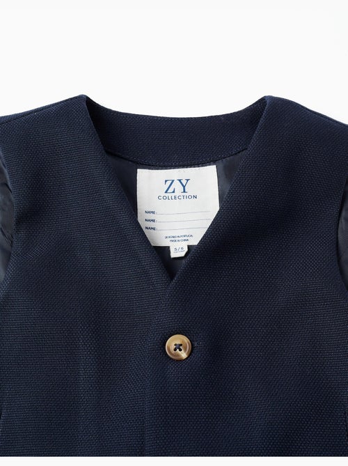 Gilet sans manches en piqué avec poches décoratives - Kiabi