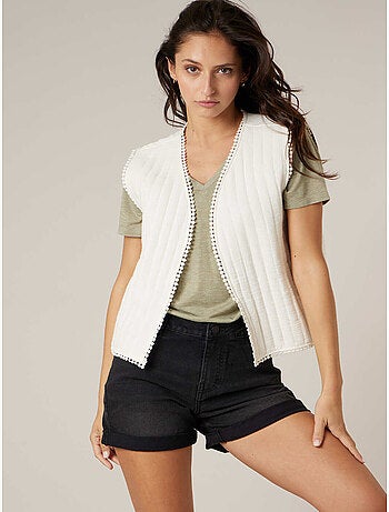 Gilet sans manches esprit bohème chic 100% coton 'Deeluxe'