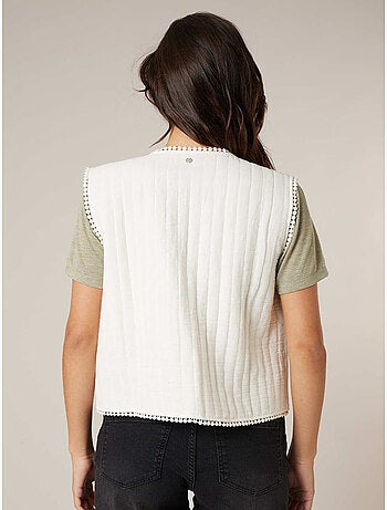 Gilet sans manches esprit bohème chic 100% coton 'Deeluxe'