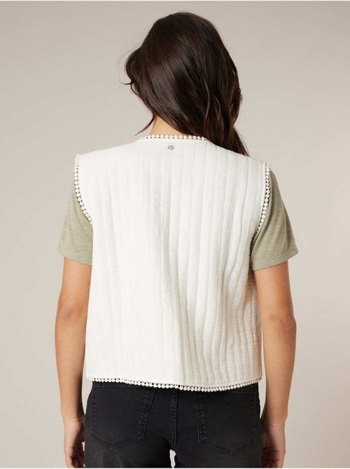 Gilet sans manches esprit bohème chic 100% coton 'Deeluxe' - Kiabi