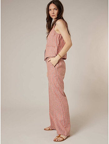 Gilet sans manches esprit tailleur en coton mélangé 'Deeluxe'