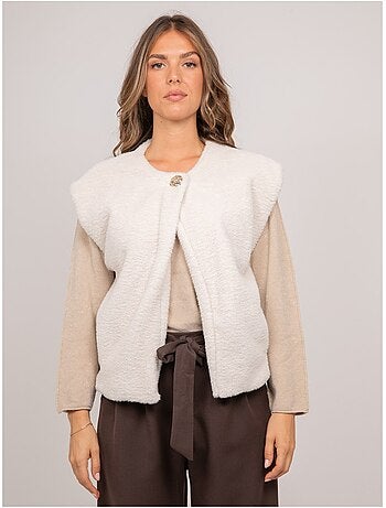 Gilet sans manches fausse fourrure ulla