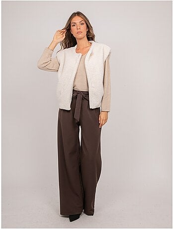 Gilet sans manches fausse fourrure ulla